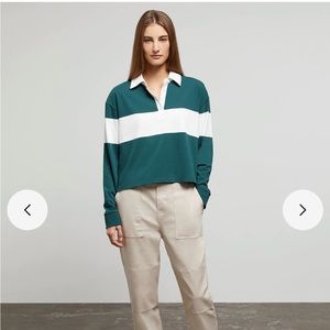 Onia Cropped Rugby Poli NWT - M